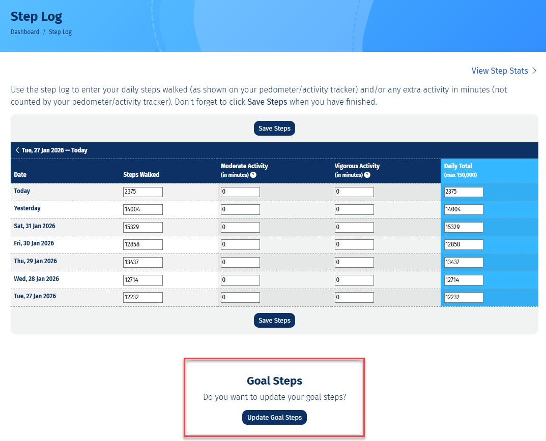 126_4. Setting Step Goal