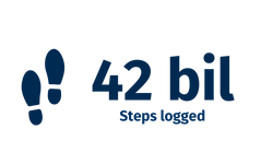 42 billion steps logged