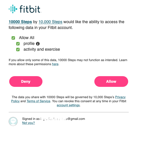 manually log steps fitbit