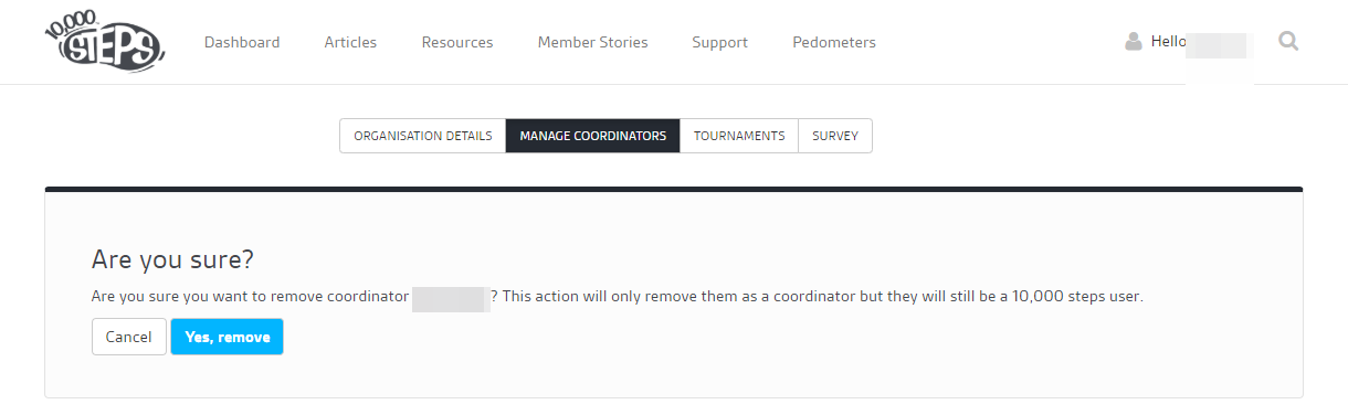 Remove Coordinator 4