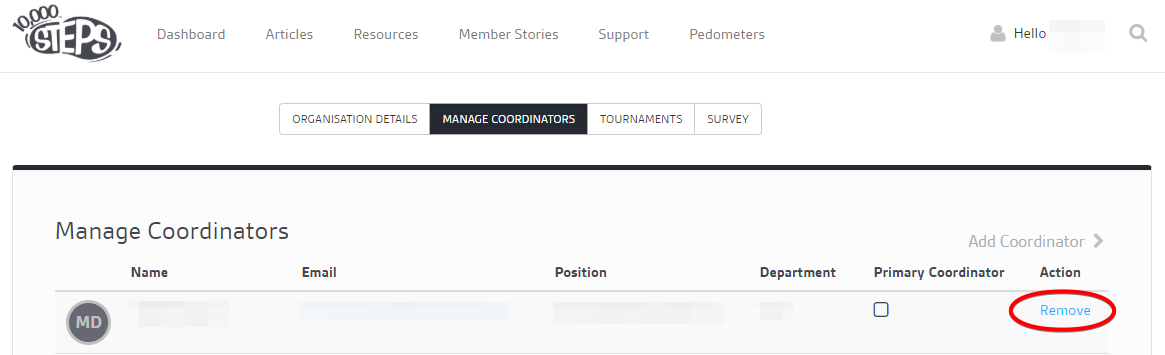 Remove Coordinator 3