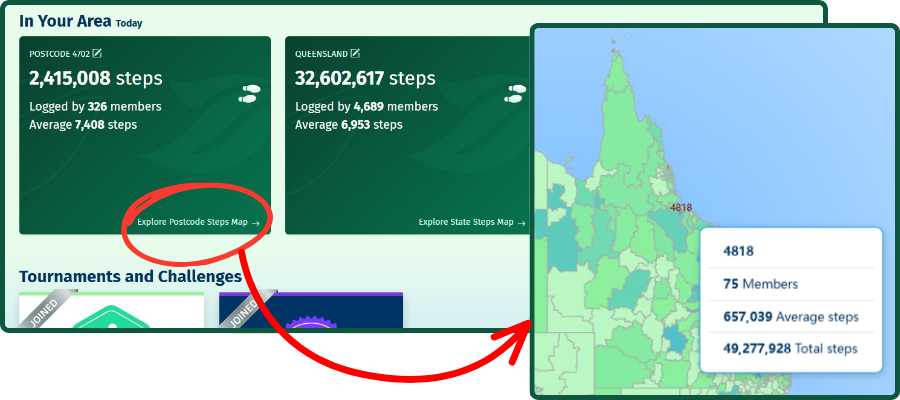 Steps Map with Dashboard Email Banner No Wave