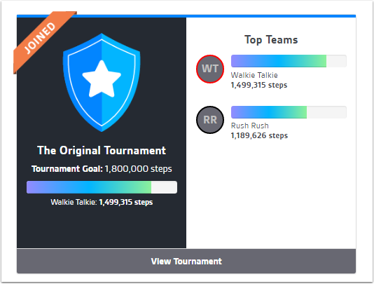 Accessing current tournament