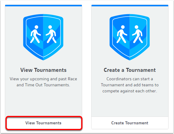 Accessing upcoming tournament